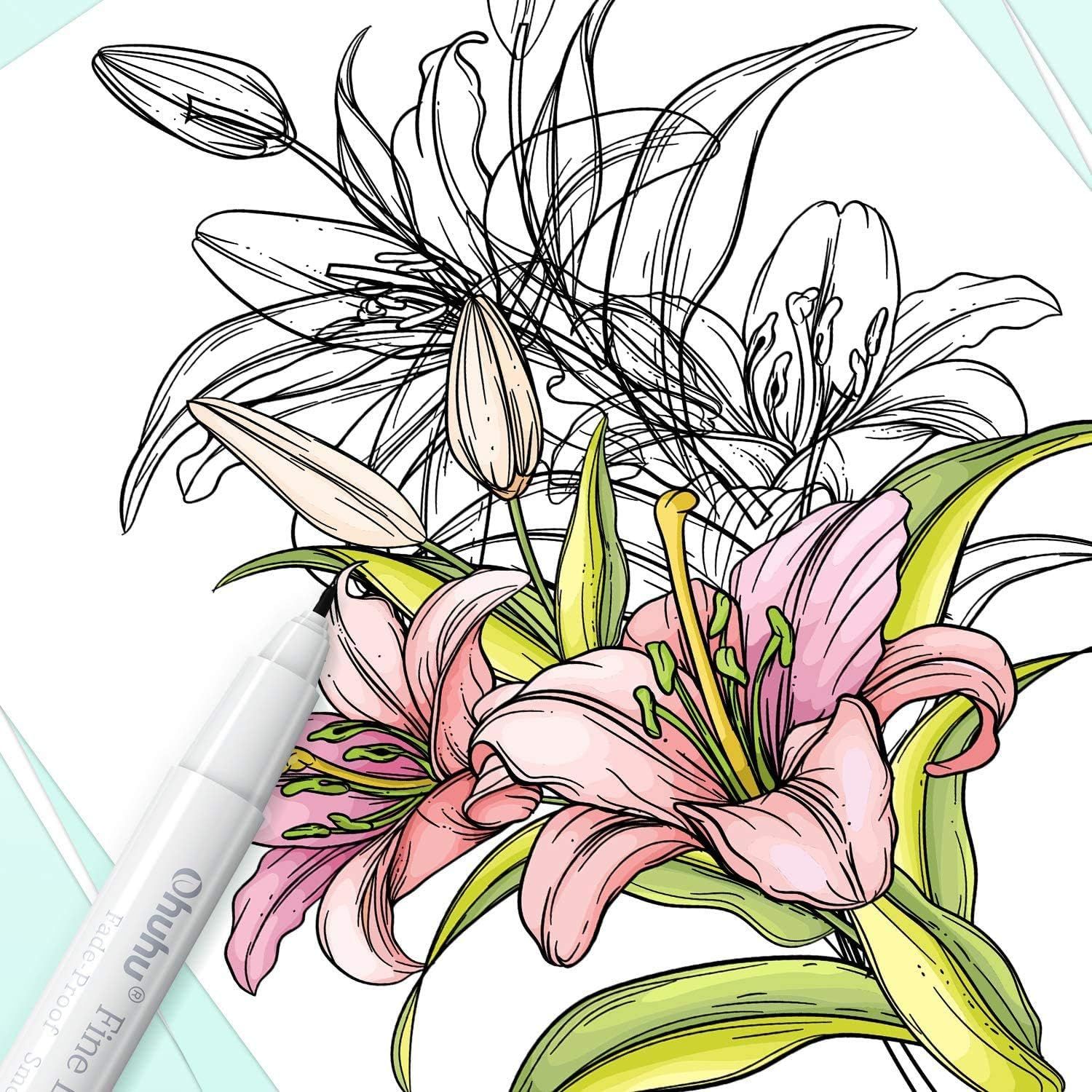 Ohuhu Fineliner Drawing Pen, 8 Pack – ohuhu