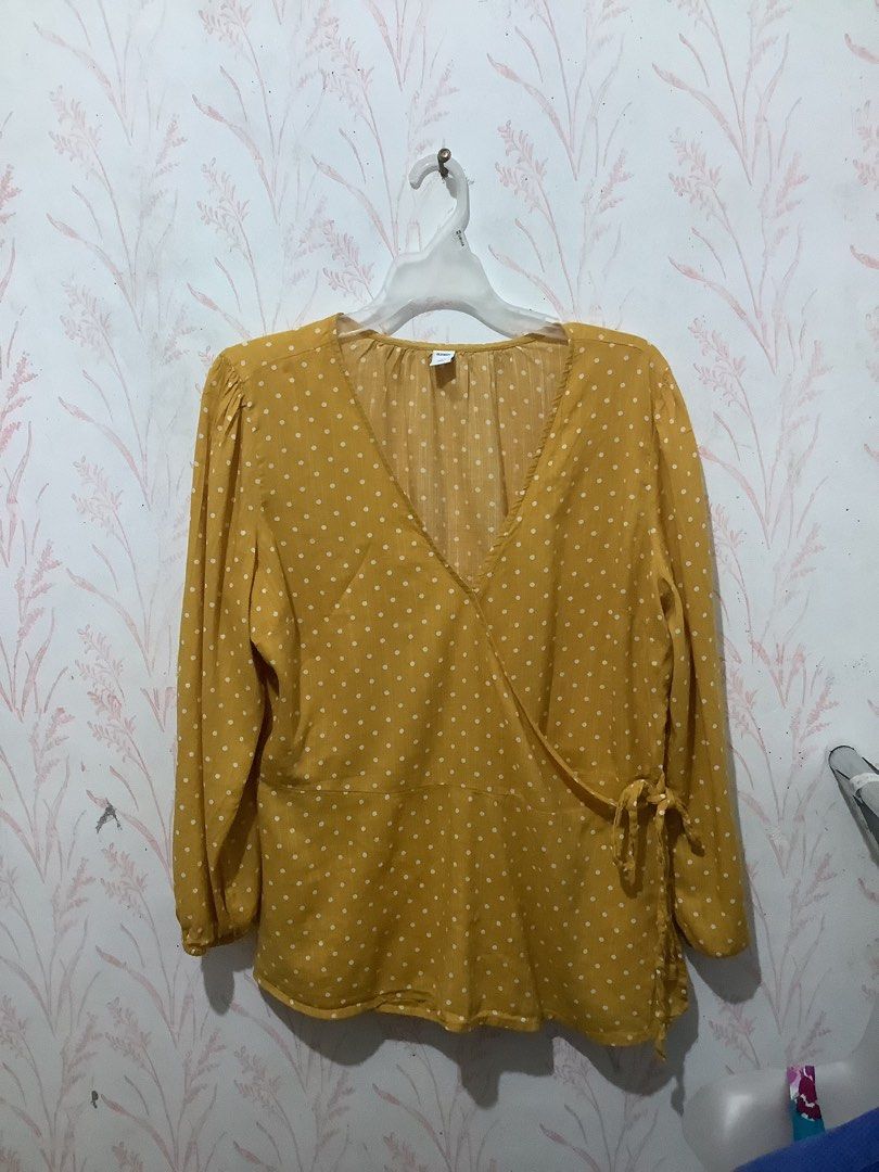 Polka dot blouse shop old navy