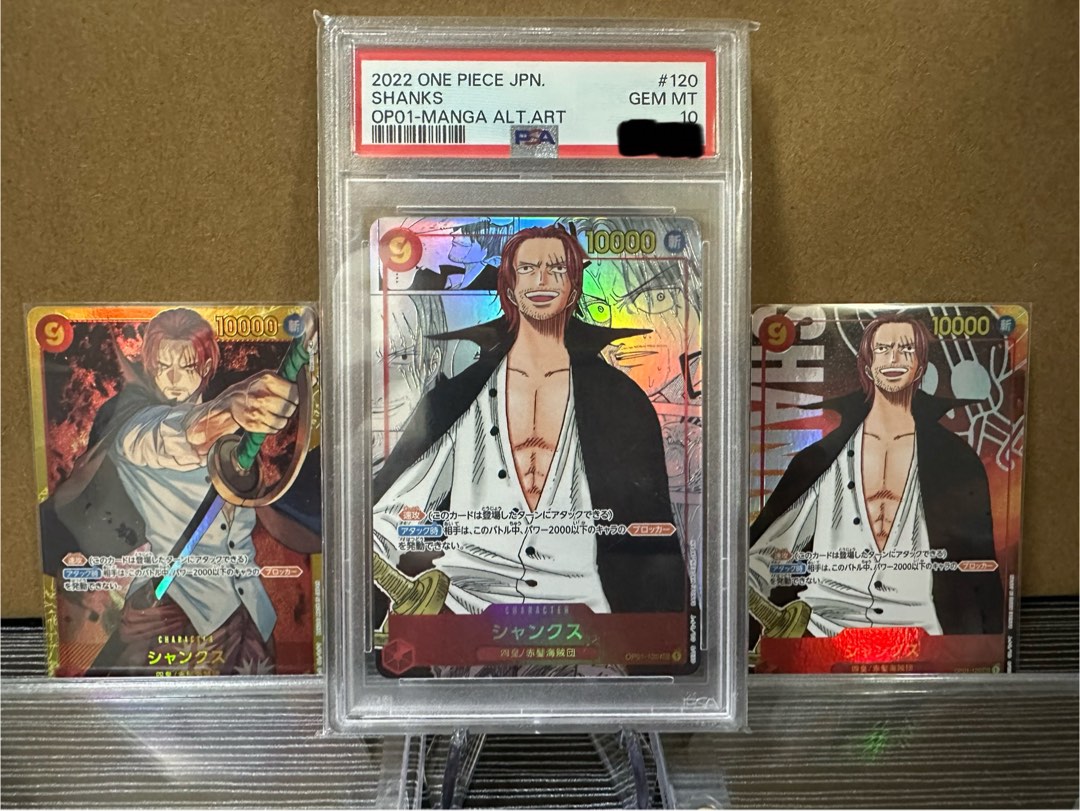 One piece tcg op01 Manga Shanks, Hobbies & Toys, Toys & Games on Carousell