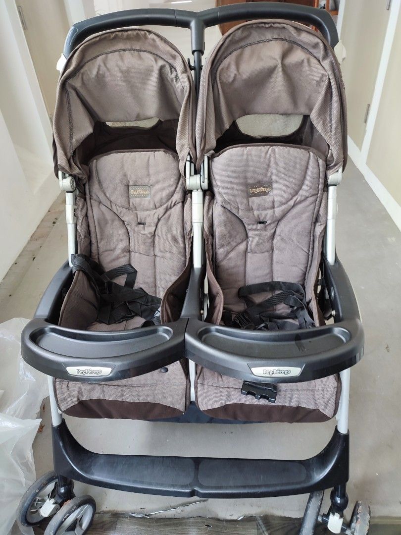Peg perego aria double stroller sales