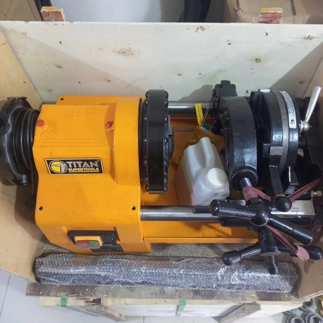 Pipe Threading Machine (Category: Industrial Equipment) located in Manila. Submitted by 09970844038rean.hayai (Listing ID 1268346078, Image 2). Description: Pipe Threading Machine Specs:1/2-2" Brand: Titan made in Taiwan Price: 32,000.00 For Inquiries Globe:📞☎@0⃣-9⃣-9⃣-7⃣-0⃣-8⃣-4⃣-4⃣-0⃣-3⃣-8⃣ Smart:📞☎@0⃣-9⃣-3⃣-2⃣-6⃣-2⃣-2⃣-7⃣-1⃣-9⃣-7⃣ Email me@ 📫📑r-e-a-n.h-a-y-a-i-i-n-d-u-s-t-r-i-a-l-t-o-o-l-s-@-g-m-a-i-l.c-o-m PRICE MAY CHANGE WITHOUT PRIOR N