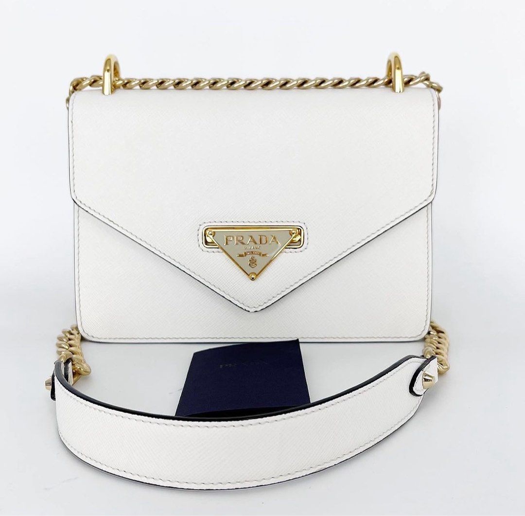 Prada white cheap sling bag