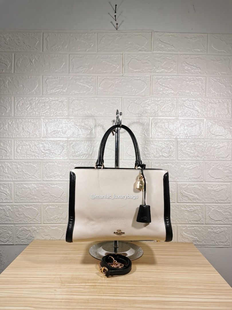 Coach zoe discount carryall colorblock