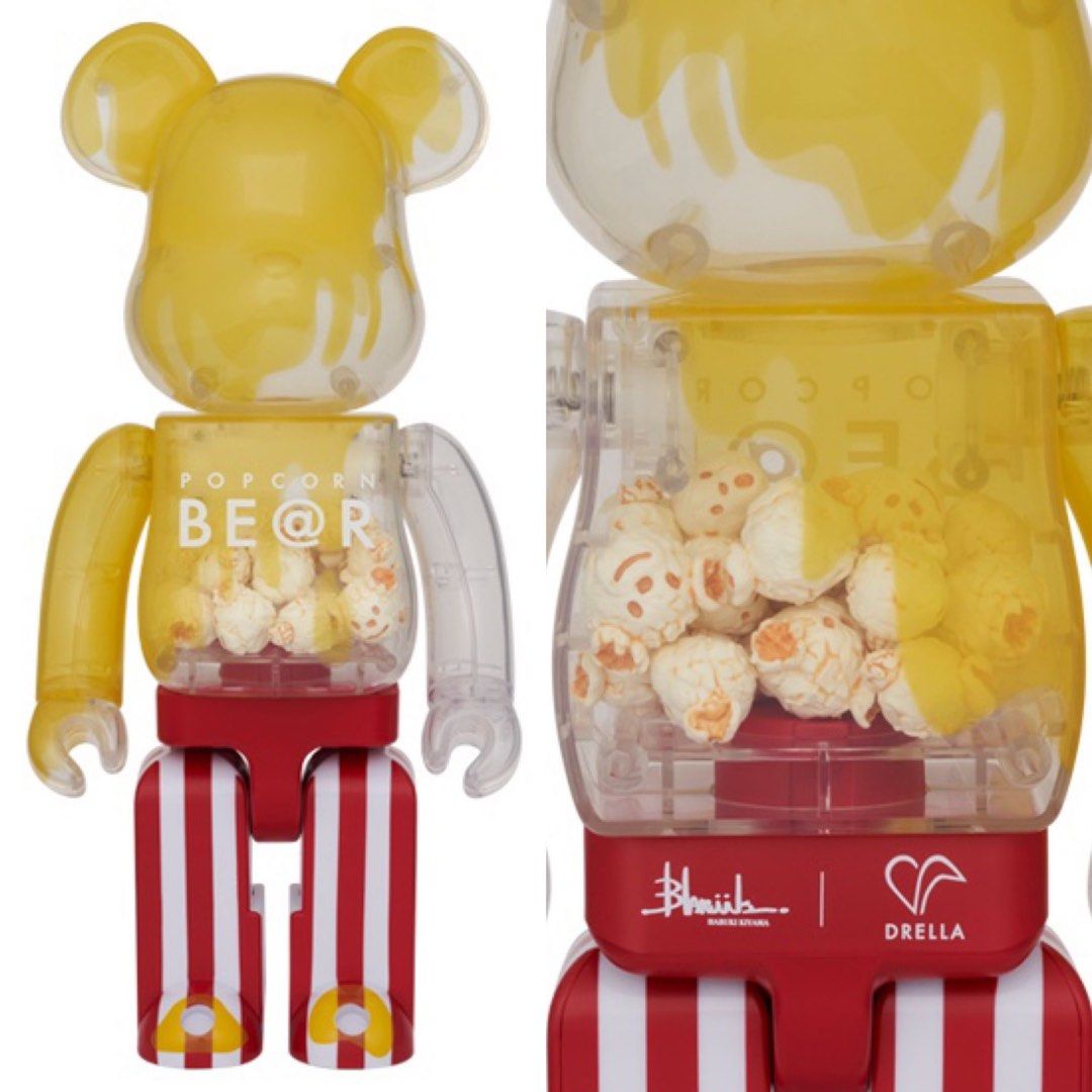 Medicom Bearbrick Popcorn Bear 400%, 興趣及遊戲, 玩具& 遊戲類 