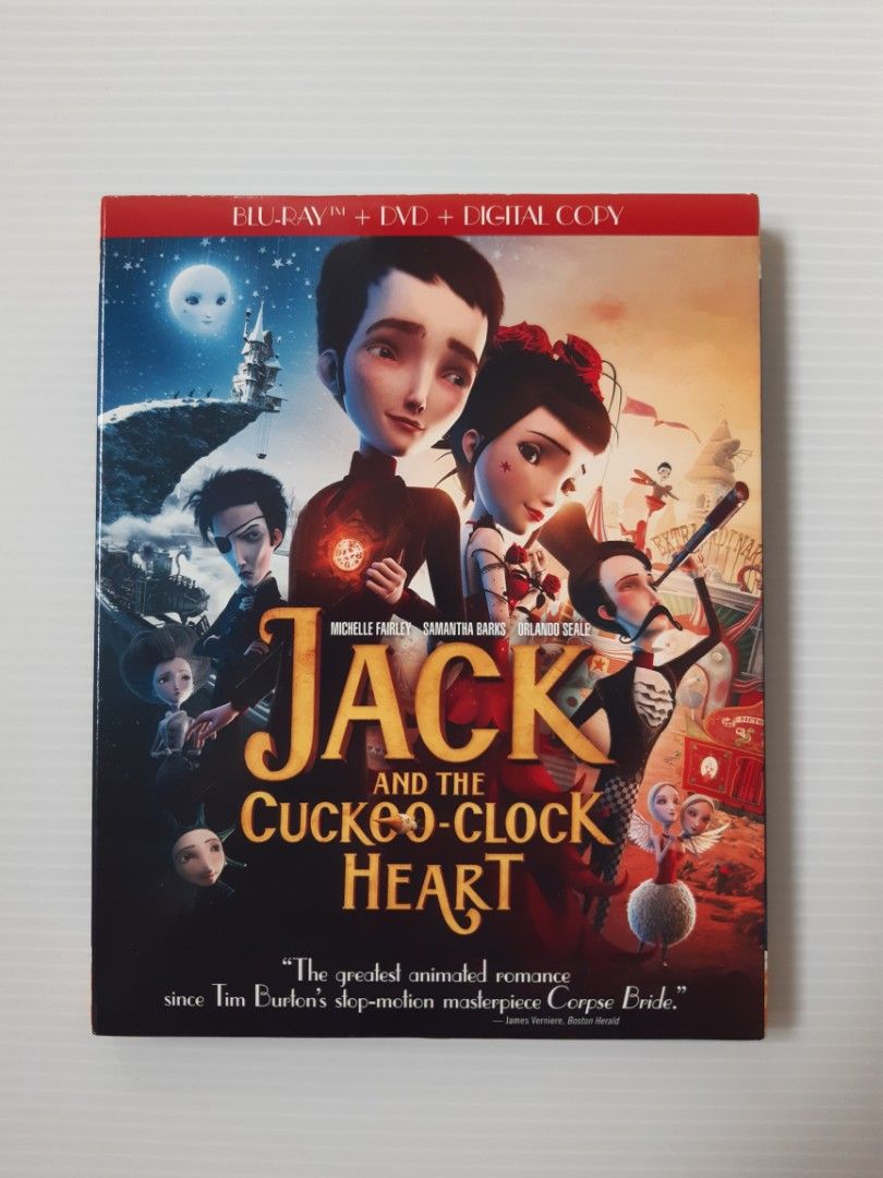 Jack And The Cuckoo Clock Heart Soundtrack Pre-owned Jack and the Cuckoo-Clock Heart Blu Ray + DVD, Hobbies & Toys