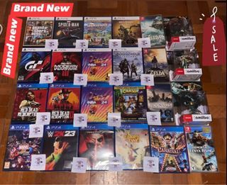 PS5, PS4 Games!NBA 2K24, Gran Turismo 7,GTA V,Red Dead Redemption,COD 3, GOWR,WWE,Tekken 7,Spiderman, Crash Bandicoot, It takes Two, Etc