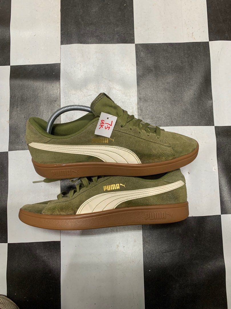 Puma green colour shoes discount