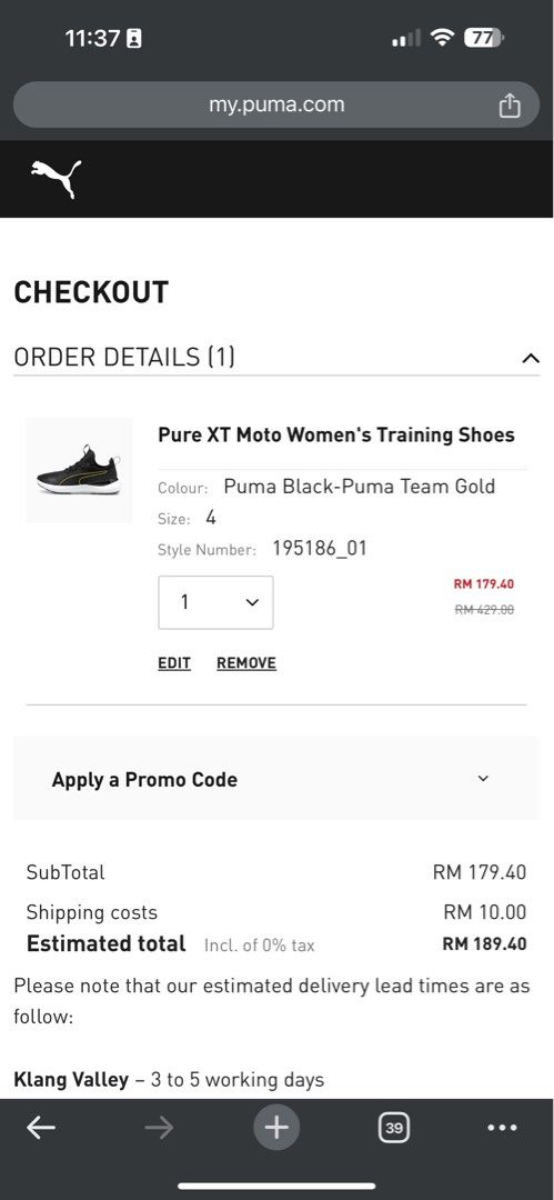 Code promo outlet puma 2019