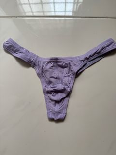 JJ Malibu men Black Bulge pouch cotton G-string Thong underwear