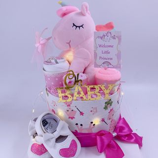 Blessings to mum and baby with our practical, charming handcrafted diaper cakes! Collection item 3