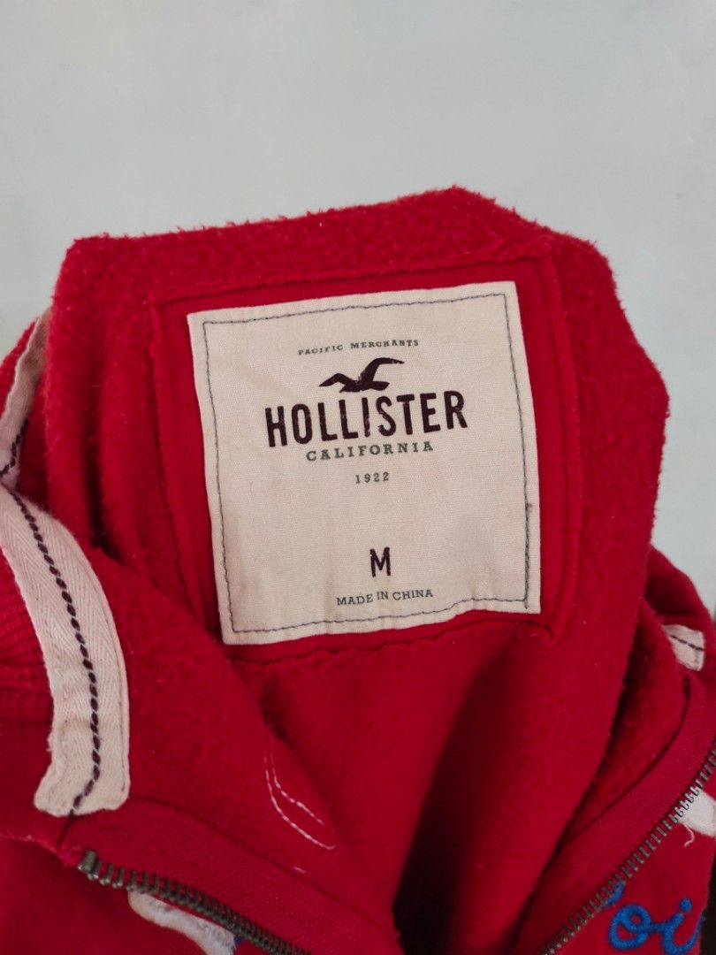 Hollister store red windbreaker