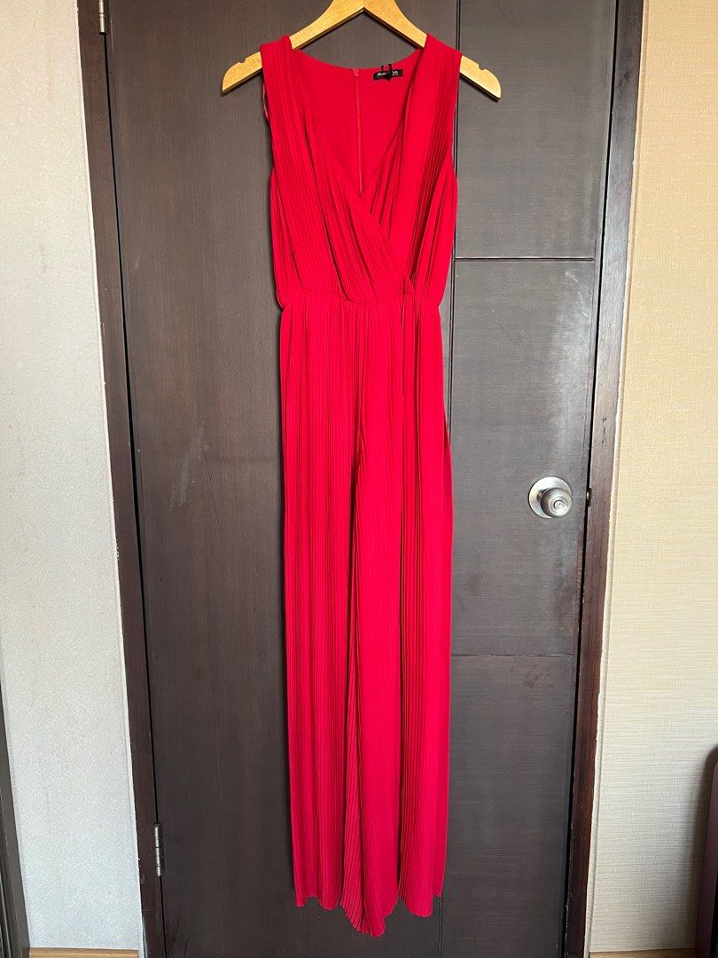 Massimo dutti top red jumpsuit