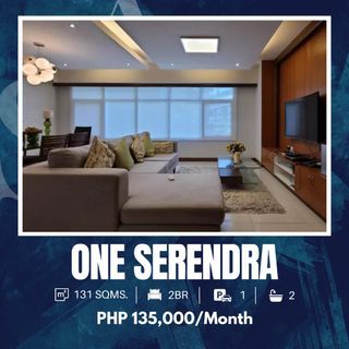 RMS10-DX15| 2BR Unit For Lease in One Serendra, Jasmine Tower, Facing Pool!