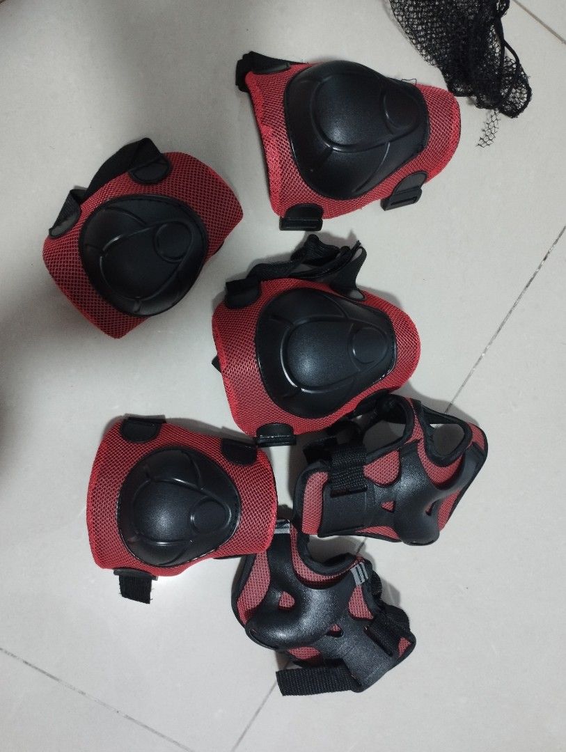 Roller skating elbow and knees guards, Babies & Kids, Infant Playtime