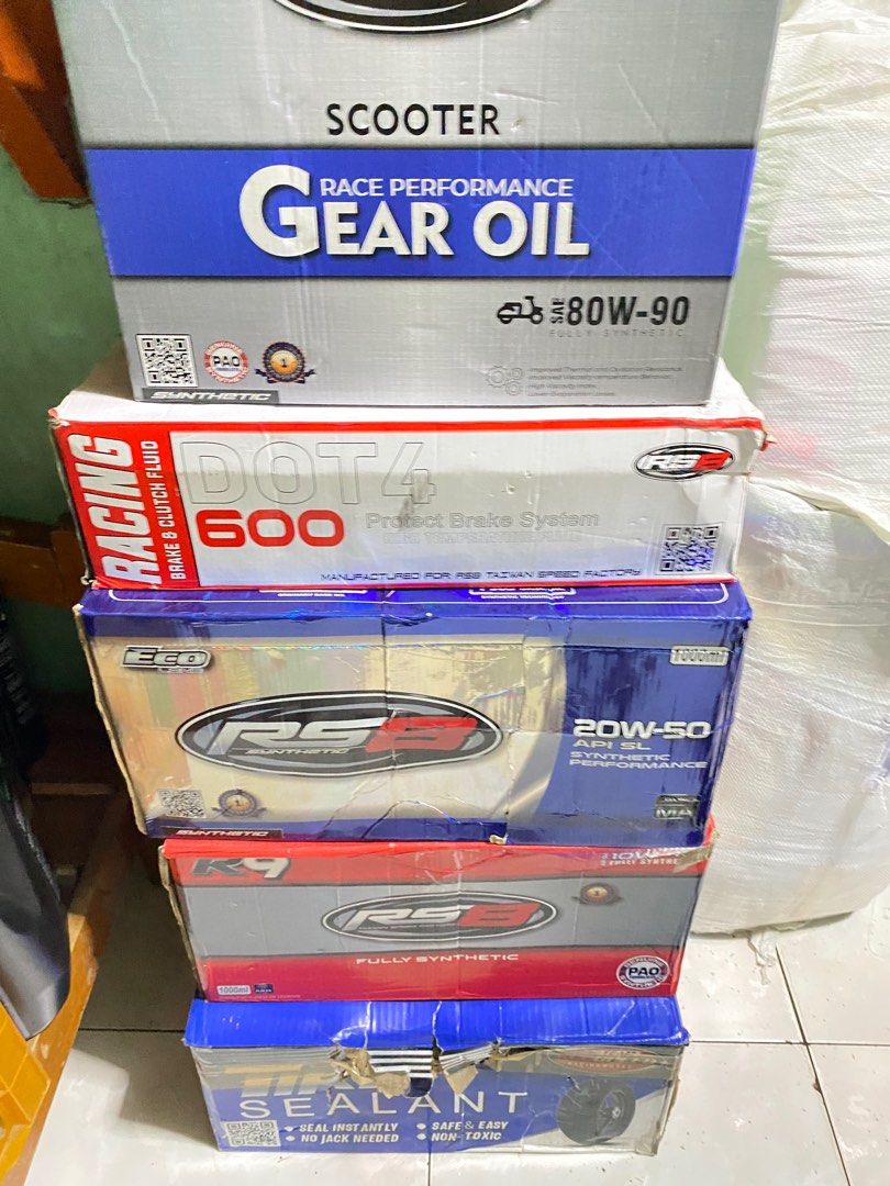 RS8 engine oil / gear oil / break fluid / break pad / sealant