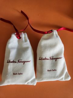 Salvatore Ferragamo Bath Salts with Cute Cloth Bag