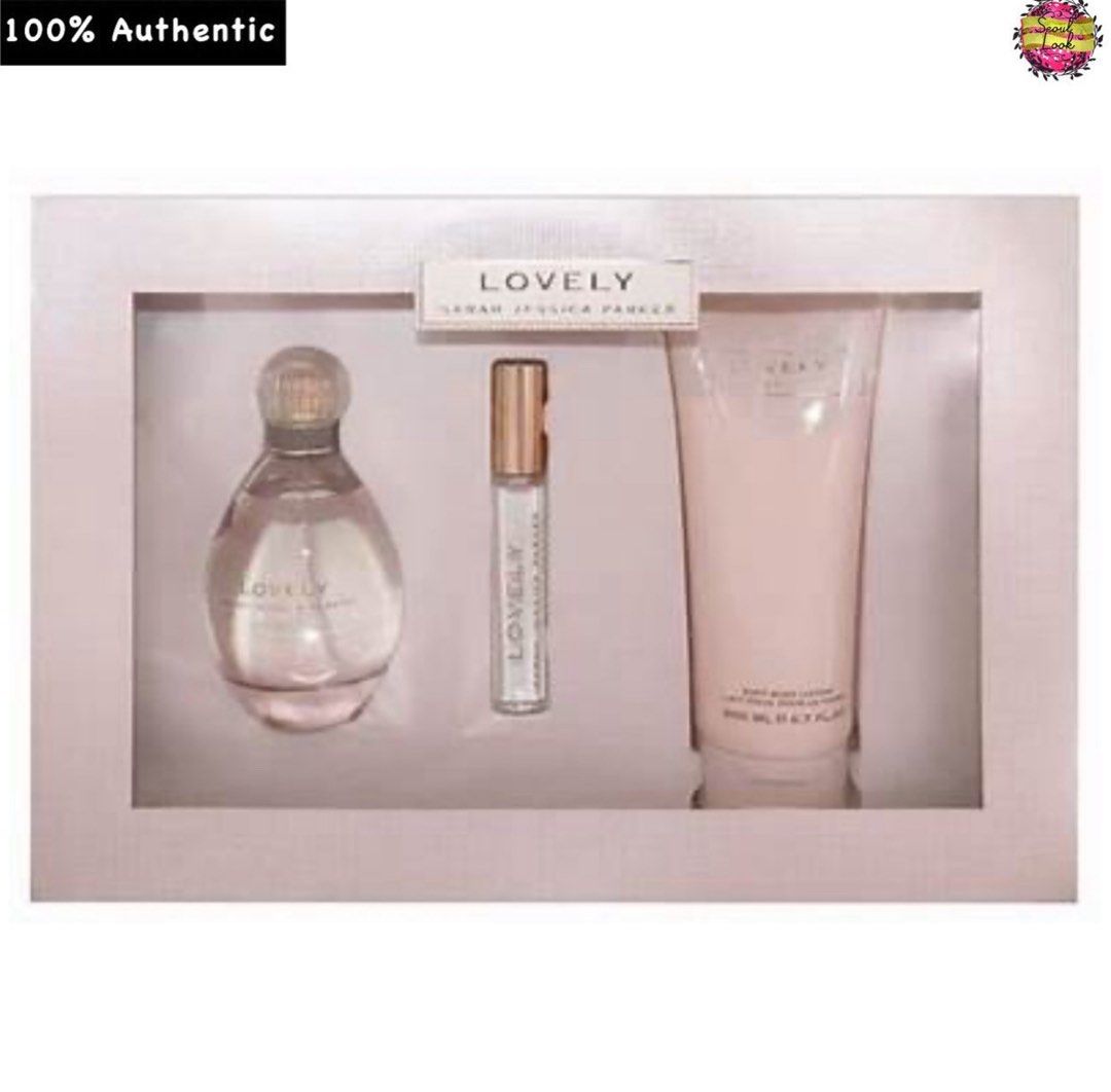 Lovely perfume best sale gift set