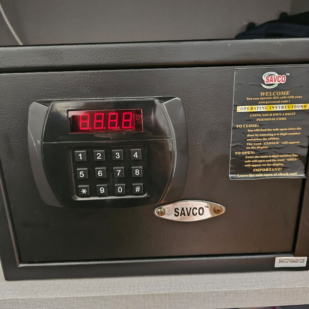 SAVCO Safe Box Small Digital Lock, Furniture & Home Living, Security