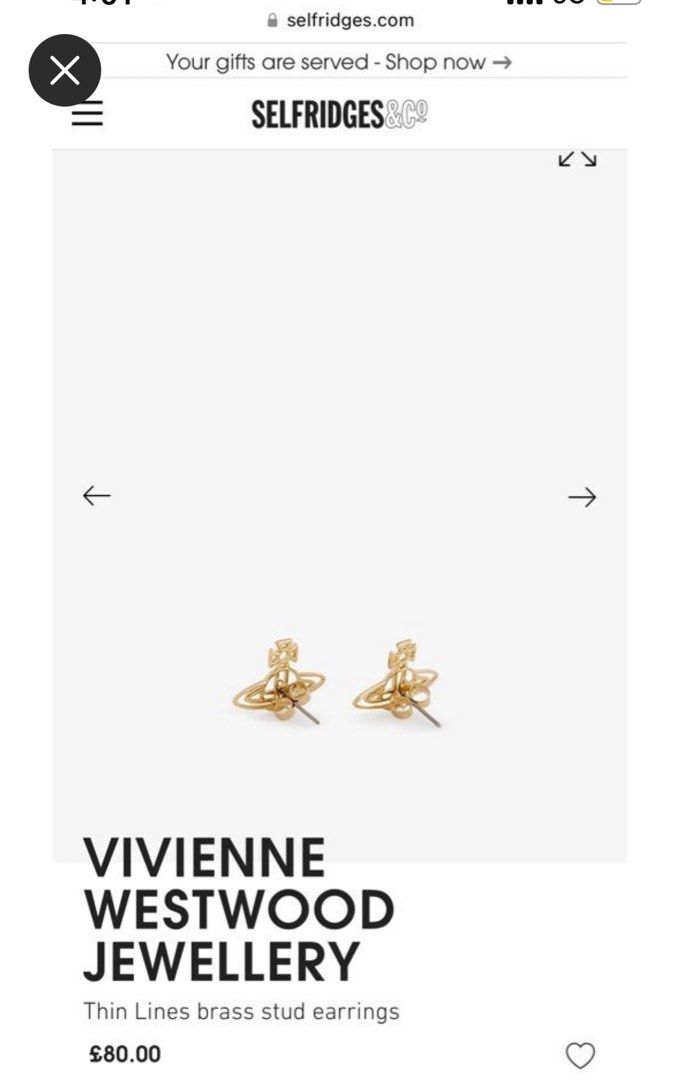 Selfridges vivienne sales westwood jewellery