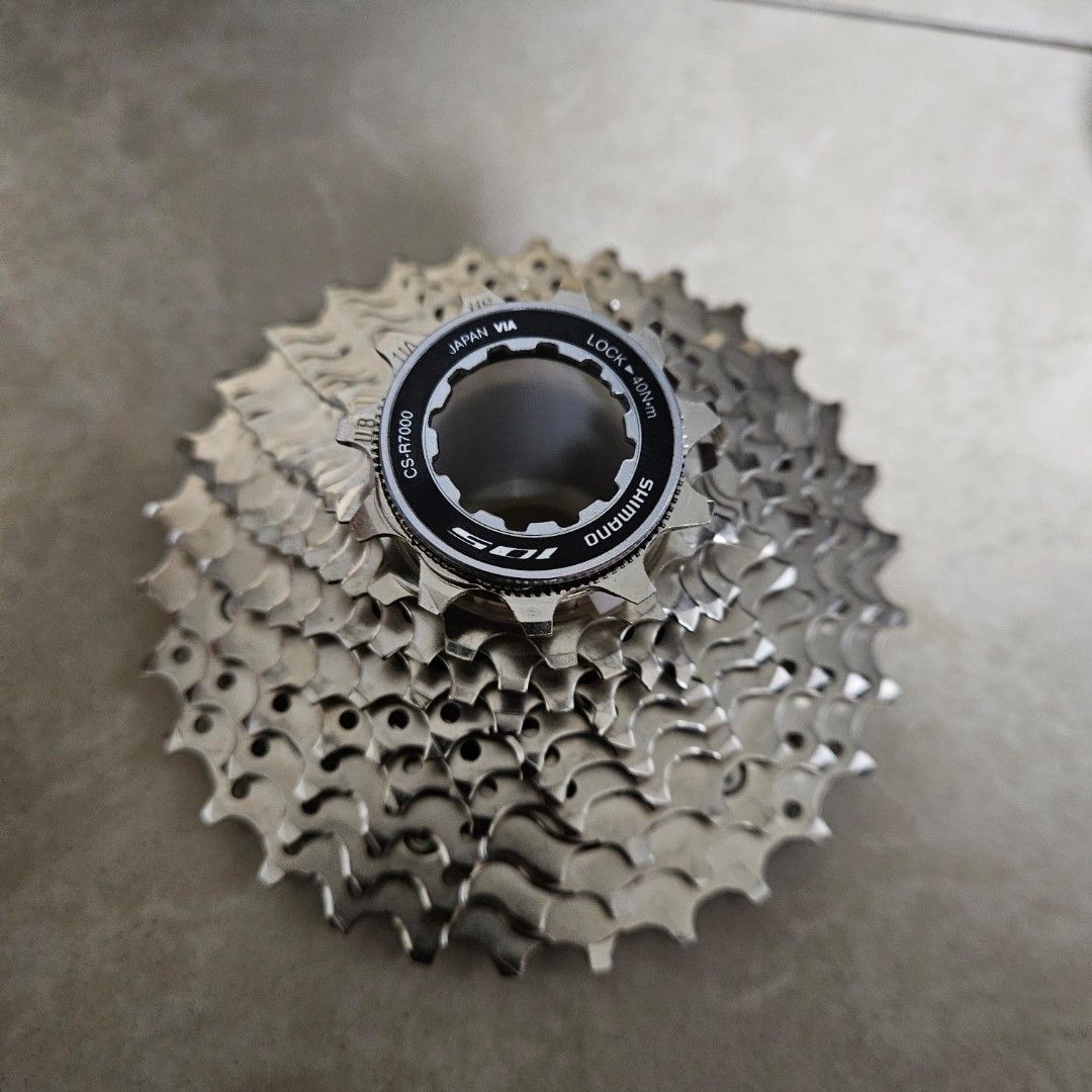 Cassette Shimano 105 11 Vitesses – 11-28 Dents – Acier Chromé – Occasion