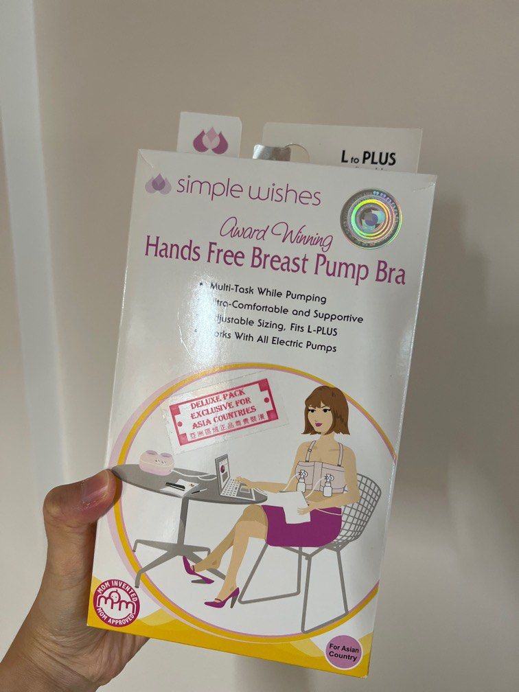 Simple Wishes Pumping Bra Hands Free & Nursing Bra, 兒童＆孕婦用品, 護理及餵哺, 護理及餵哺-  母乳及奶瓶- Carousell