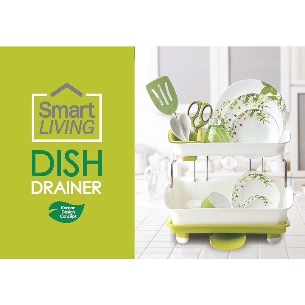 Smart living dish on sale drainer