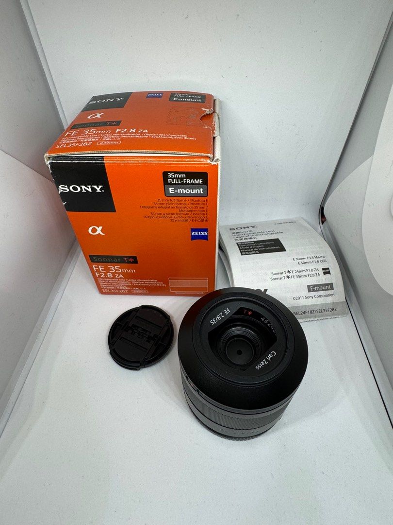 Sony 35mm F2.8 SEL35F28Z Zeiss Sonnar T* FE 35mm F2.8 ZA, 攝影器材