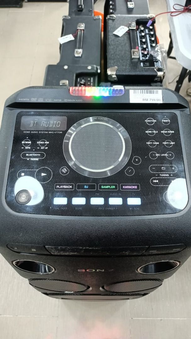 Sony MHCV77DW High Power Home Audio System with WiFi and Bluetooth