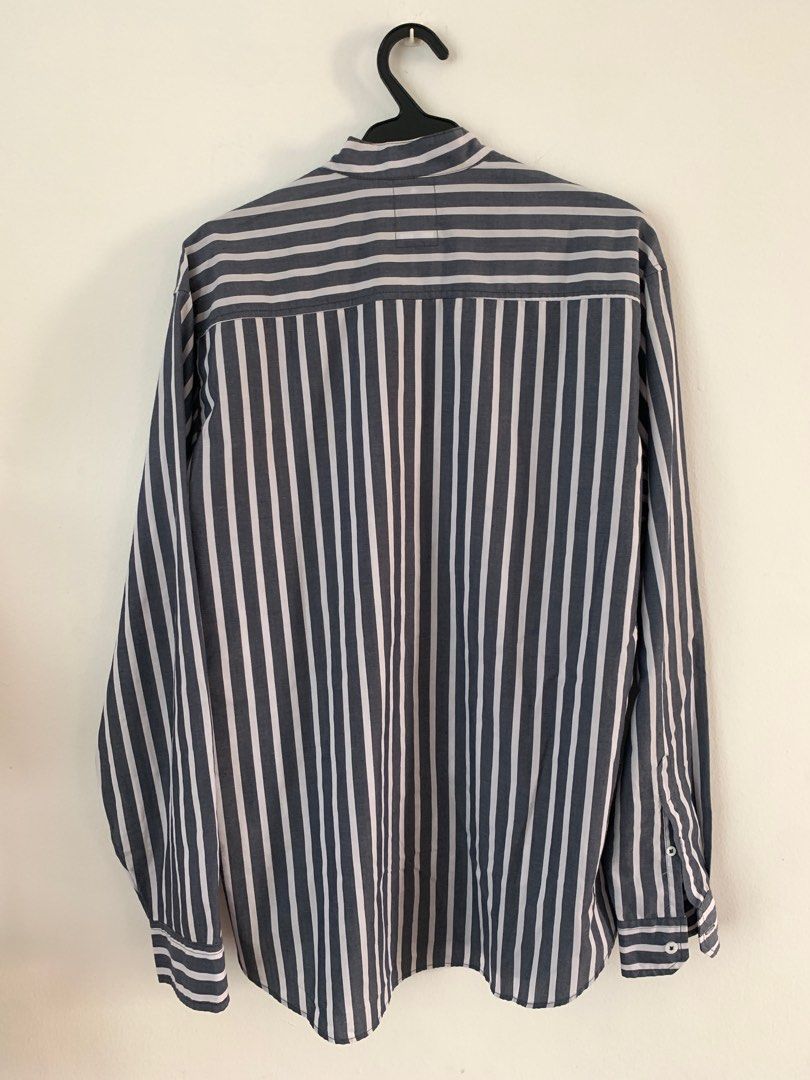 Striped Long Sleeve Shirt (Category: Formal Shirts) located in Pasay City. Submitted by allthatdraft (Listing ID 1268396542, Image 2). Description: Measurements Brand size is XL Length is 29.5 in Width 20.5 in Condition 9/10 Payment methods Gcash, BPI, or BDO Shipping methods If within Metro Manila, Grab Express or Angkas padala. If provincial, J&T. Please note that shipping fee shall be shouldered by the buyer. Notes: Photos of the item are prov