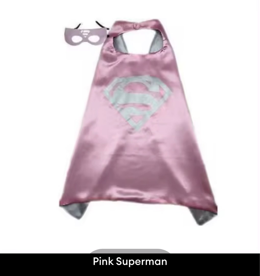 Superhero Cape and Mask Set for Girls - Pink Costume Set for Kids Ages 3-8 main image 1
