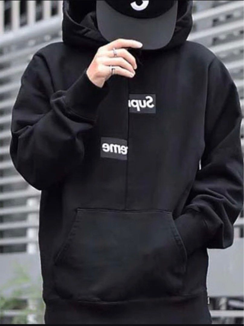 Cdg x supreme shop hoodie