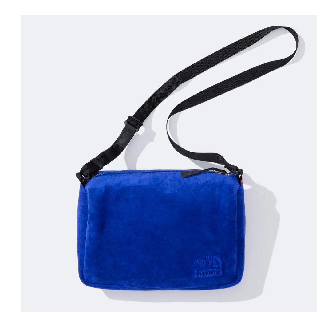 SUPREME X THE NORTH FACE SUEDE SHOULDER BAG black Men s Fashion