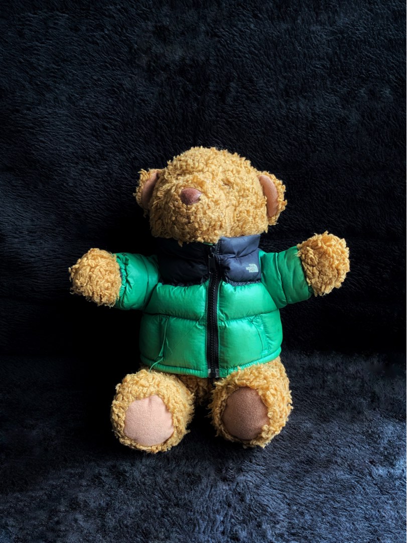 THE NORTH FACE Vintage Rare TNF Nuptse Bear in TNF 700 Series Green Puffer Jacket