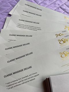 The Spa Gift Certificates