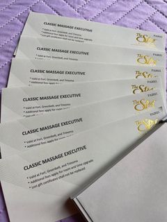 The Spa Gift Certificates