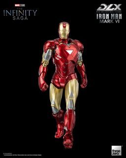ThreeZero DLX Scale Collectible Figure - Marvel Studios: The Infinity Saga - Iron Man Mark VI