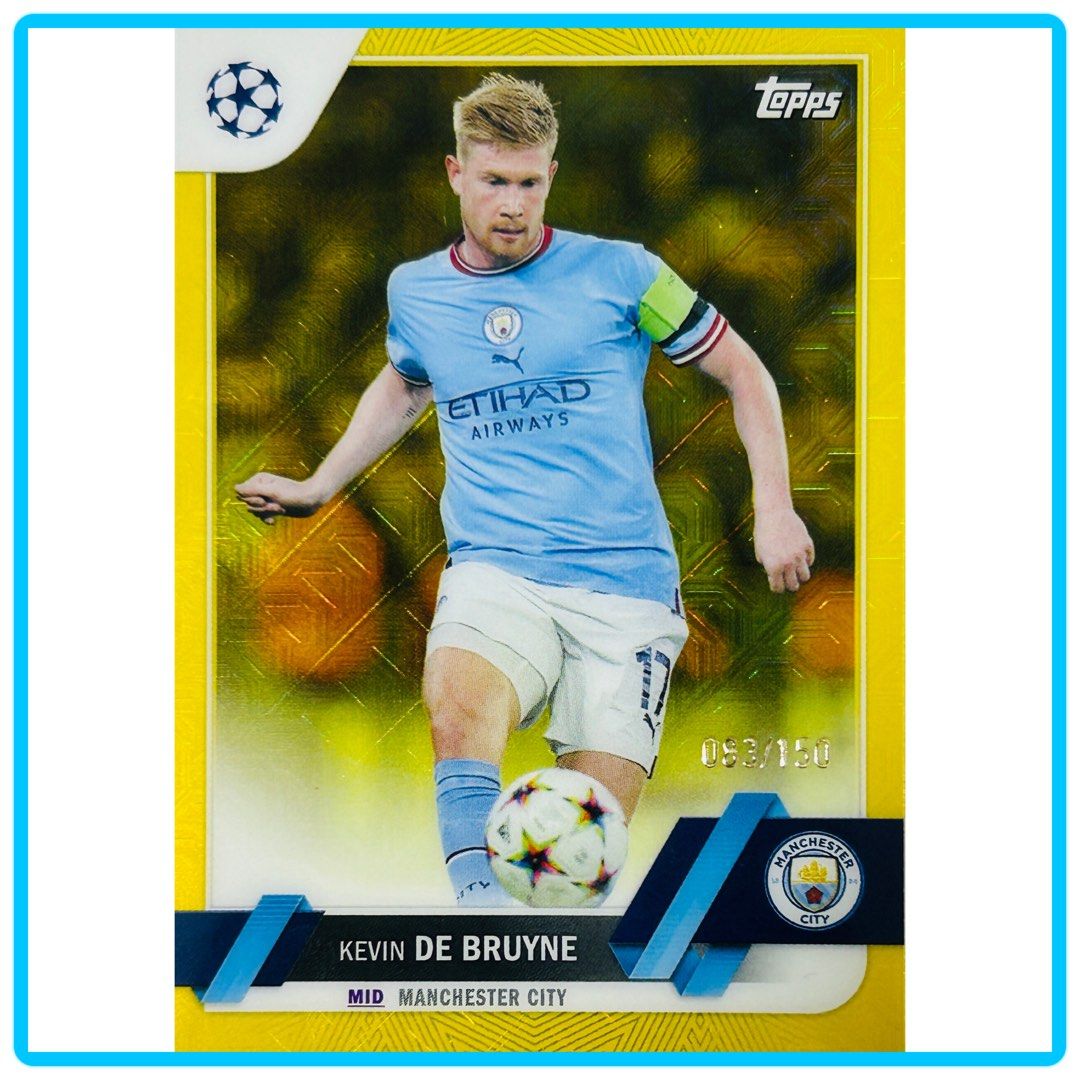 Lot De 2 Cartes Topps Kevin De Bruyne – 21/22 Merlin UCL & 22/23 Finest UCC – /99 & /125