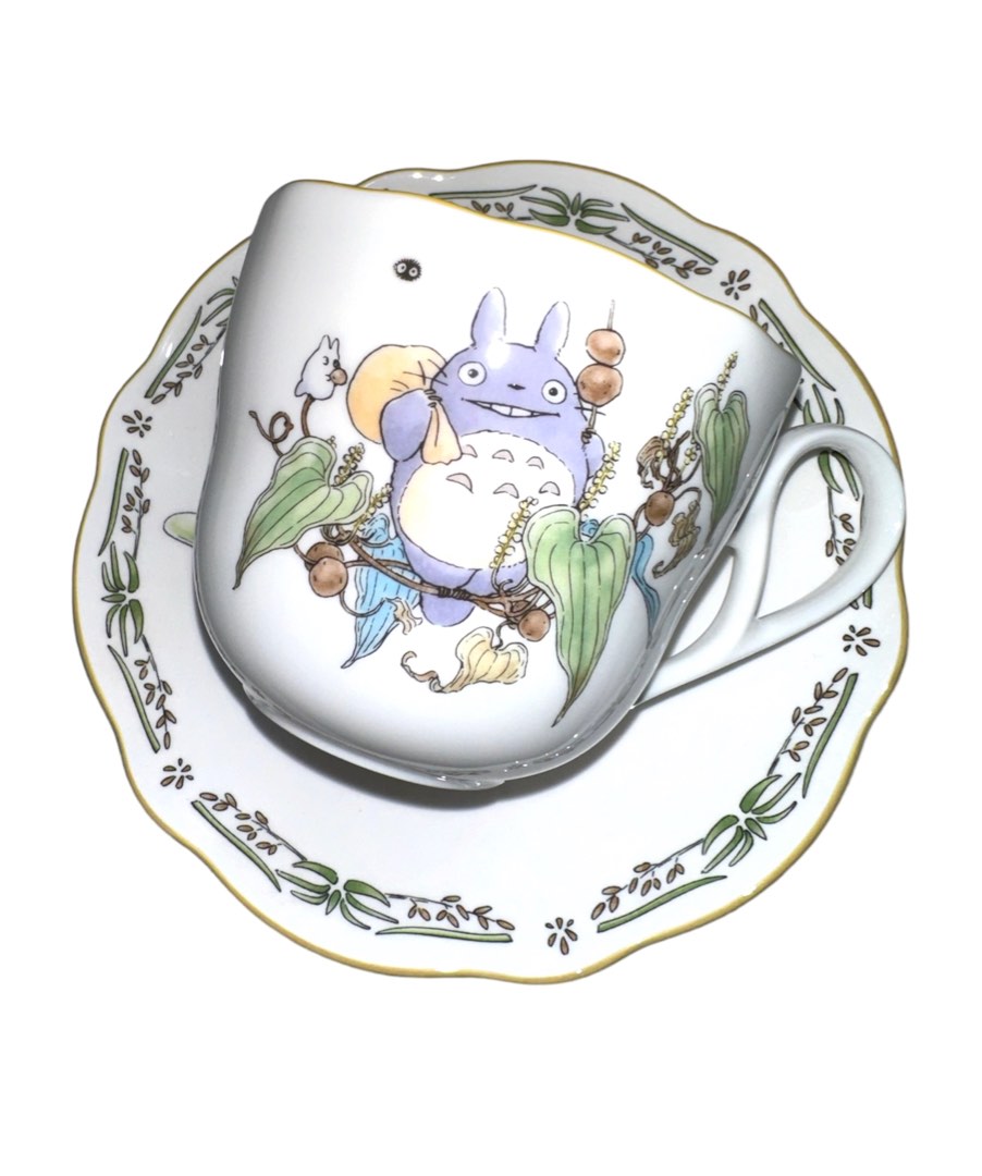 Totoro cups and saucer, Furniture & Home Living, Kitchenware