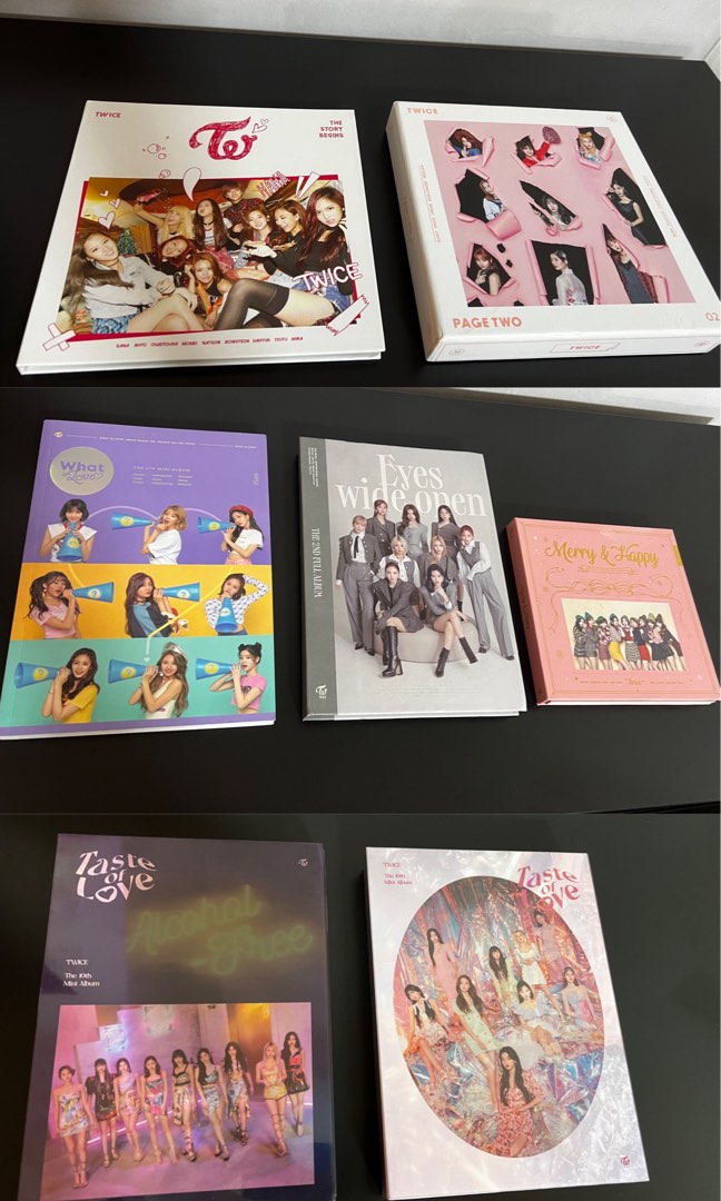 TWICE Korean albums, Hobbies & Toys, Music & Media, CDs & DVDs on Carousell