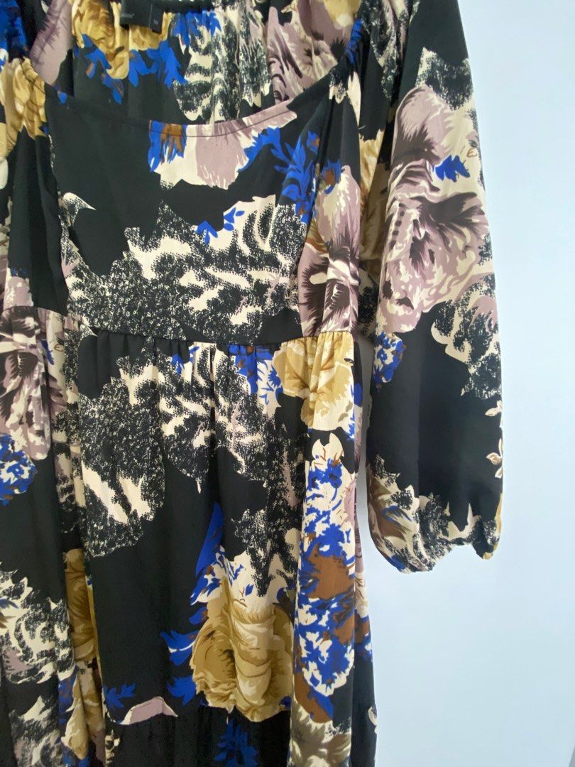 Vero moda floral maxi dress hotsell