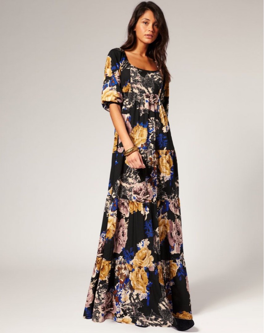 Vero moda floral maxi dress top