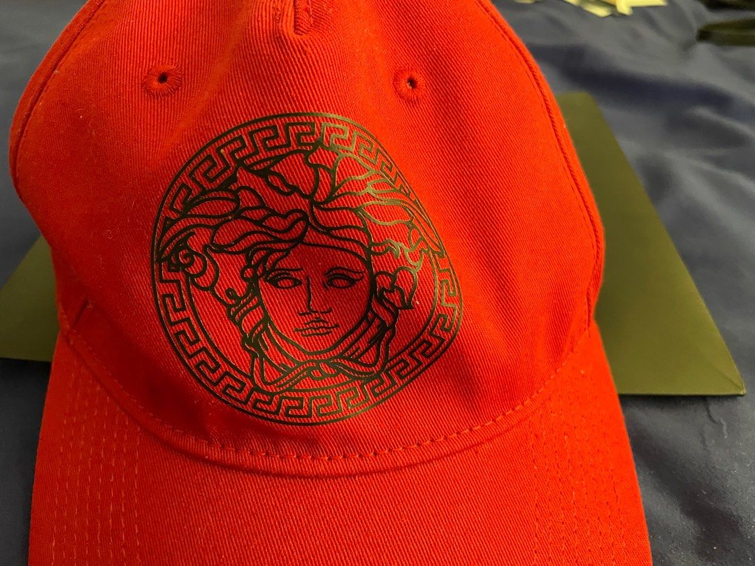 Red versace hat hotsell