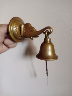Vintage Brass Elephant Door Bell