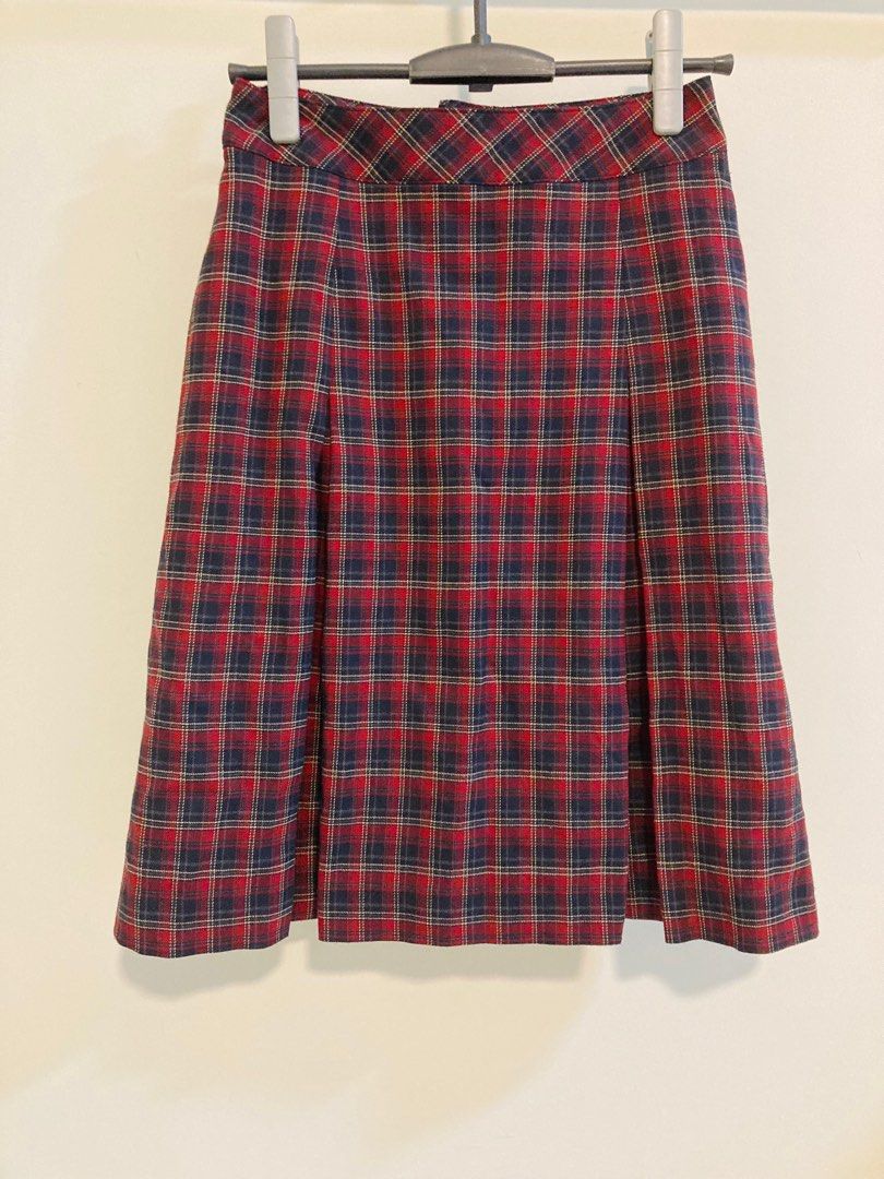 Christmas plaid sales skirt zara