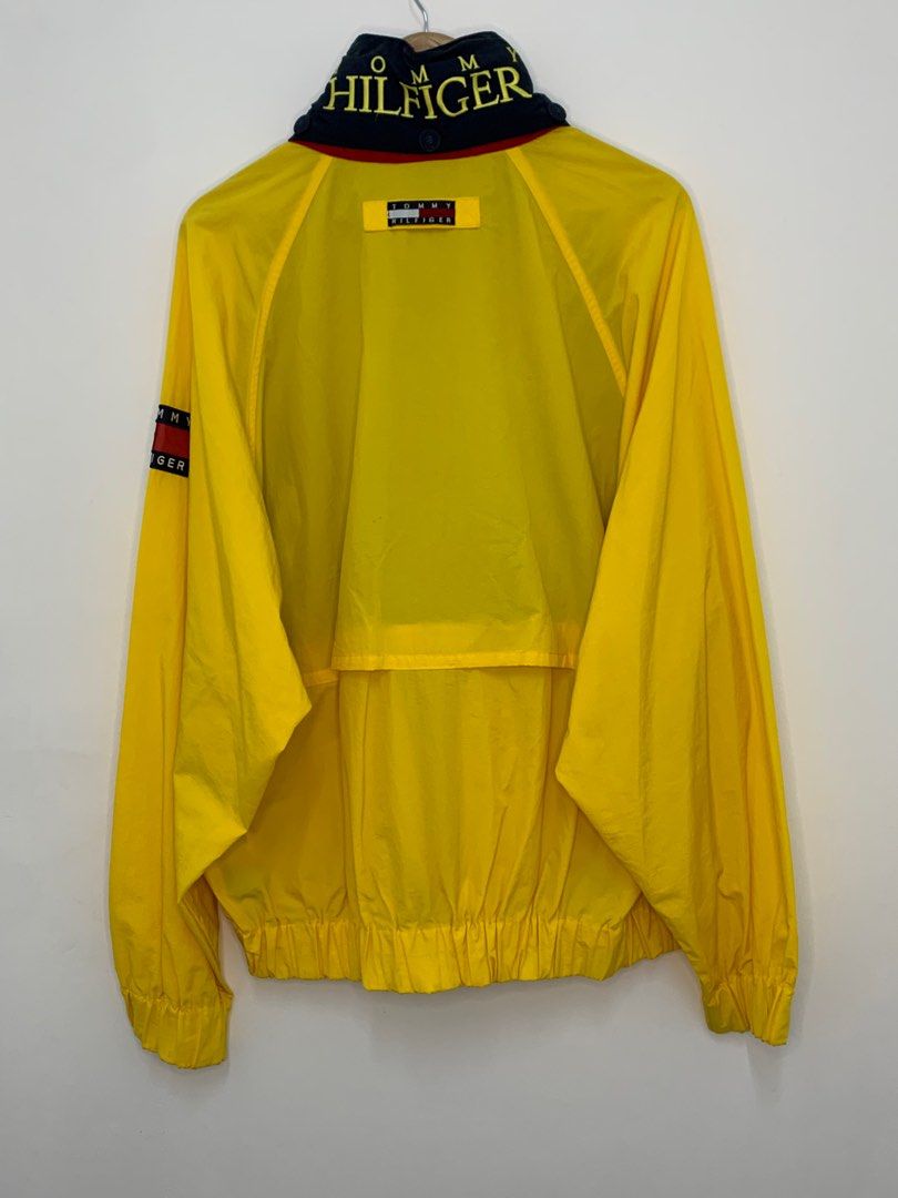 Vintage tommy hilfiger colorblock competition hoodie jacket clearance