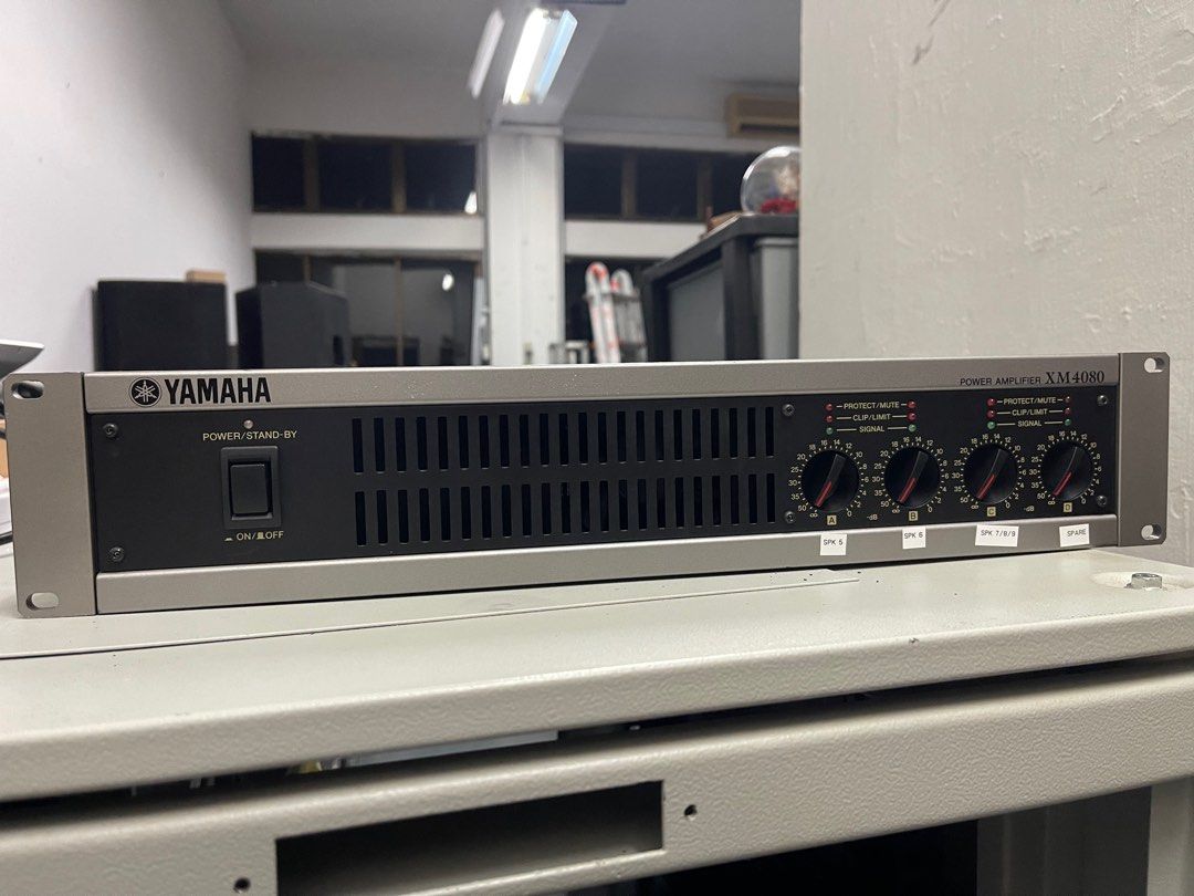 Yamaha 4 channel amplifier xm4080, Audio, Soundbars, Speakers
