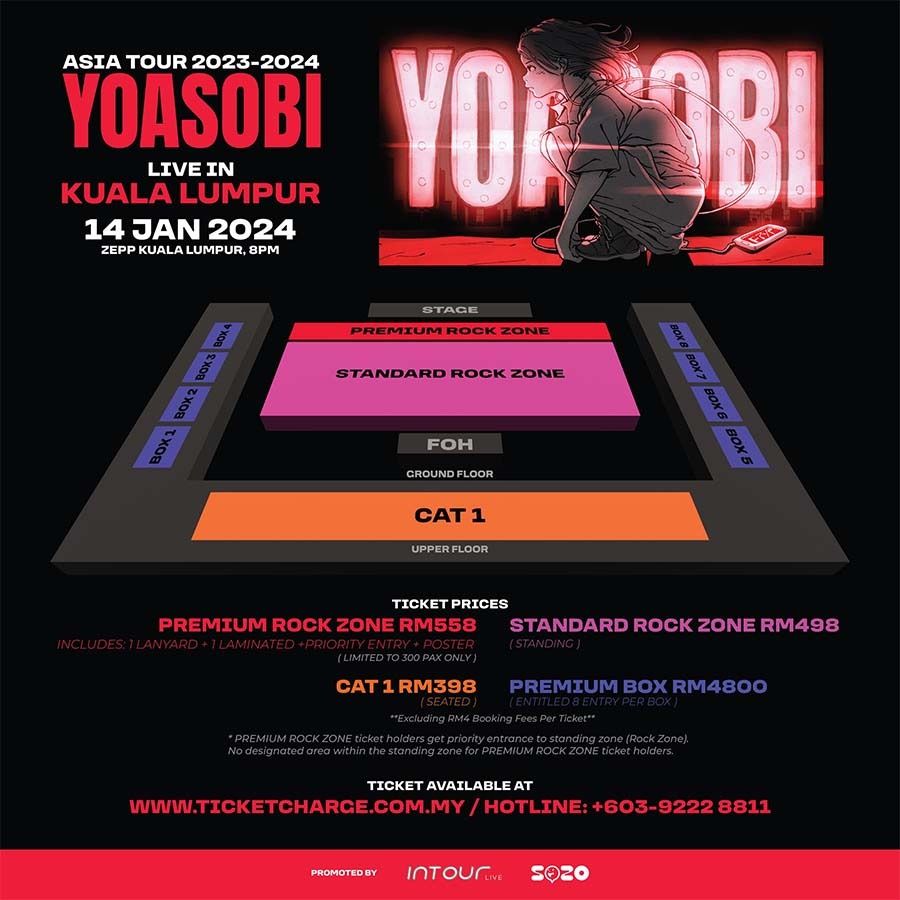 Yoasobi concert ticket 2024 pre order, Tickets & Vouchers, Event