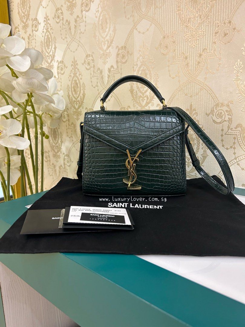 Ysl cassandra deals mini crocodile