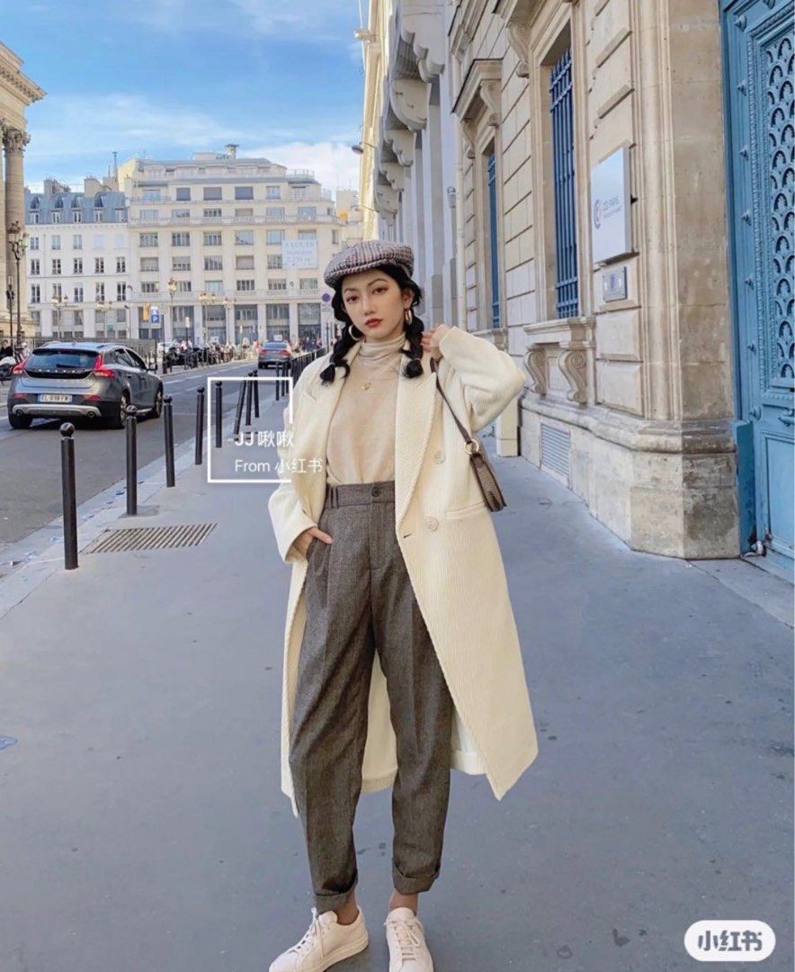 Zara cream coat clearance