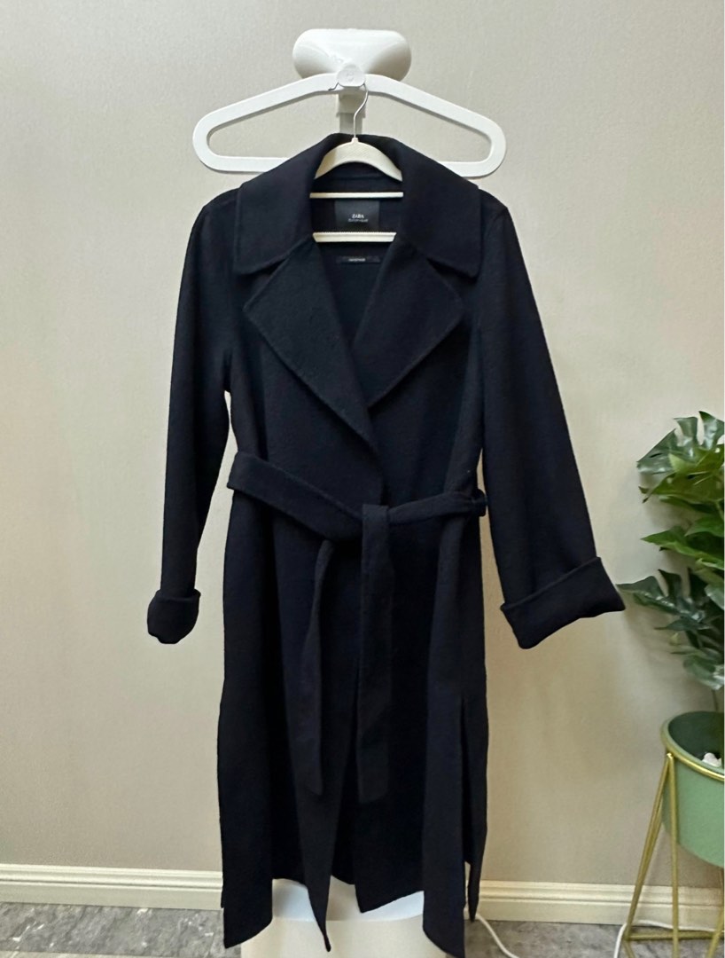 Zara belted shop wrap coat